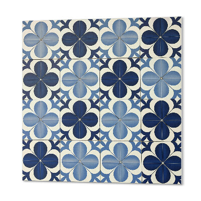 Panou decorativ bucatarie pătrat Geometria motivelor florale