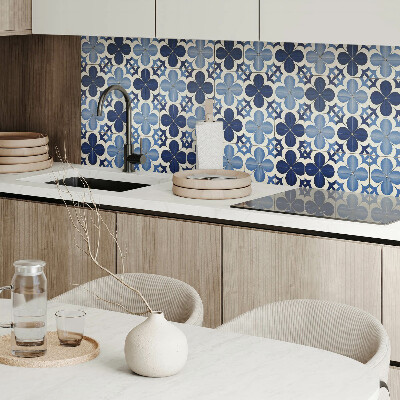 Panou decorativ bucatarie pătrat Geometria motivelor florale