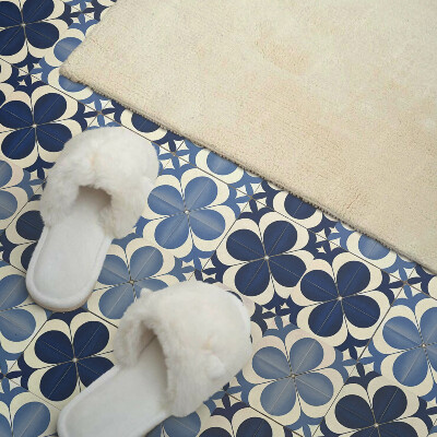 Panou decorativ bucatarie pătrat Geometria motivelor florale