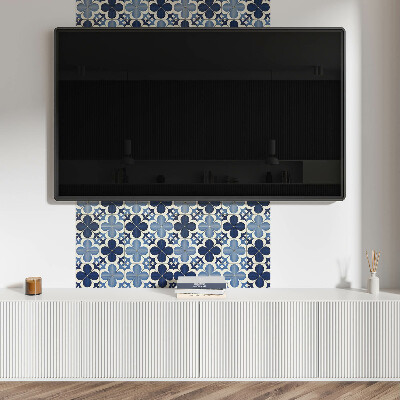 Panou decorativ bucatarie pătrat Geometria motivelor florale