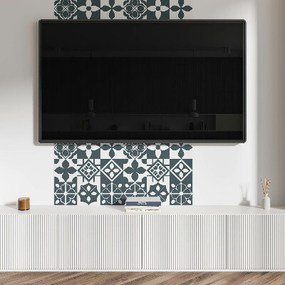 Panou decorativ pătrat Forme geometrice pe plăci