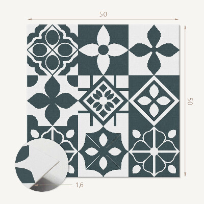 Panou decorativ pătrat Forme geometrice pe plăci