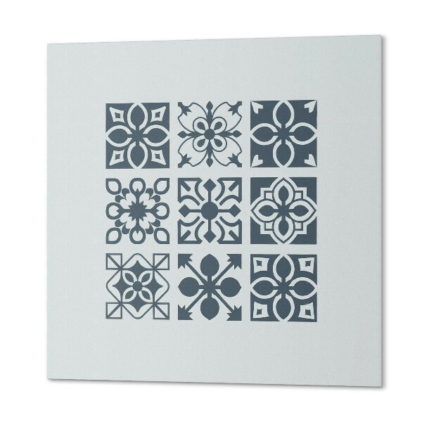 Panou decorativ bucatarie pătrat Aranjamente geometrice în modele pătrate