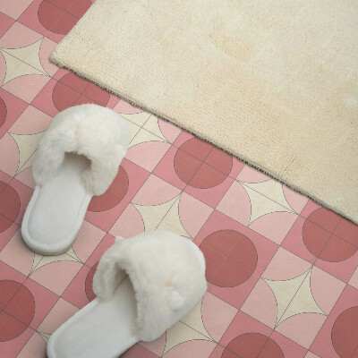 Panou decorativ pătrat Cercuri cu motiv de flori