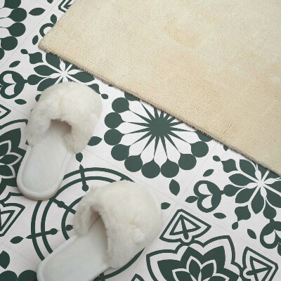 Panou decorativ bucatarie pătrat Flori în forme geometrice