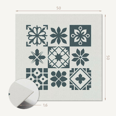 Panou decorativ pătrat Forme geometrice creative