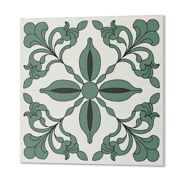 Panou decorativ bucatarie pătrat Model botanic atractiv