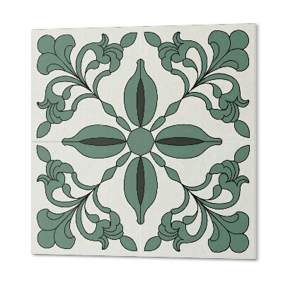 Panou decorativ bucatarie pătrat Model botanic atractiv