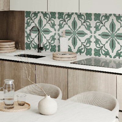 Panou decorativ bucatarie pătrat Model botanic atractiv