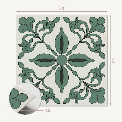 Panou decorativ bucatarie pătrat Model botanic atractiv