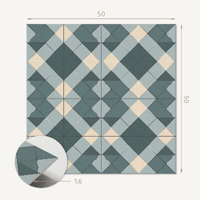 Panou decorativ pătrat model geometric