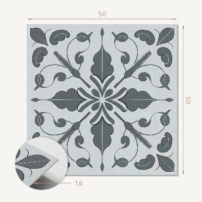 Panou decorativ pătrat Armonia formelor plantelor
