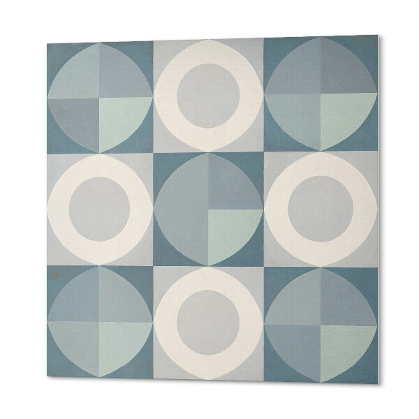 Panou decorativ bucatarie pătrat Model geometric cu cercuri