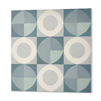 Panou decorativ bucatarie pătrat Model geometric cu cercuri