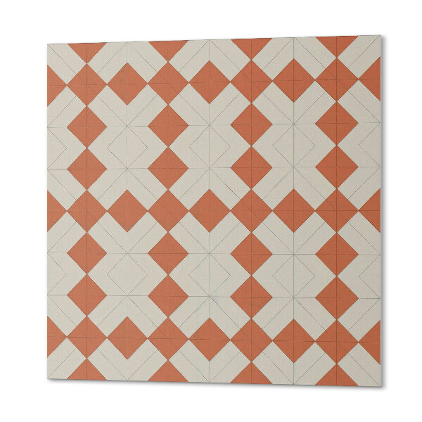 Panou decorativ bucatarie pătrat Geometria romburilor într-o grilă