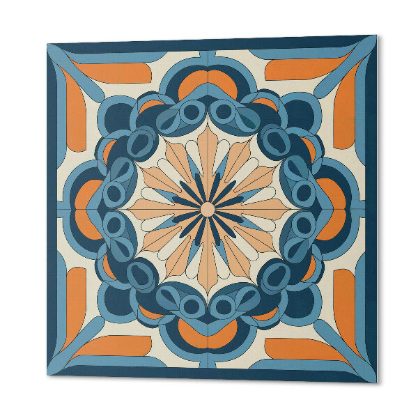 Panou decorativ pătrat Model floral în stil mandala