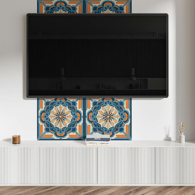 Panou decorativ pătrat Model floral în stil mandala