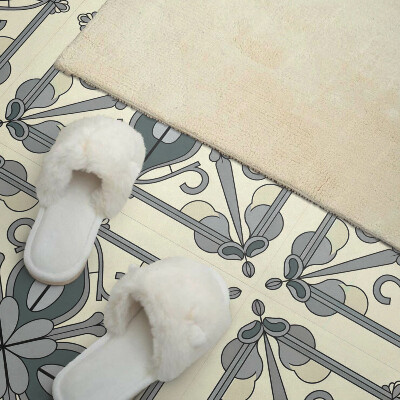 Panou decorativ bucatarie pătrat Flori cu decoratiuni elegante
