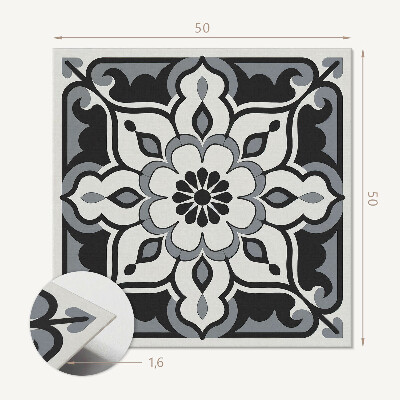 Panou decorativ pătrat Ornamente cu accent floral