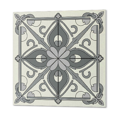 Panou decorativ bucatarie pătrat Design floral în echilibru perfect