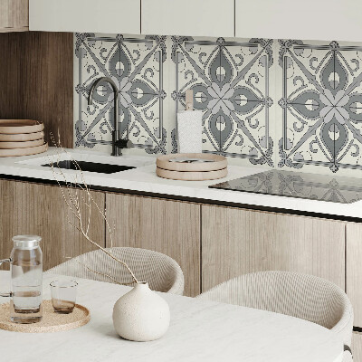 Panou decorativ bucatarie pătrat Design floral în echilibru perfect
