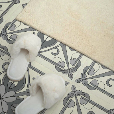 Panou decorativ bucatarie pătrat Design floral în echilibru perfect