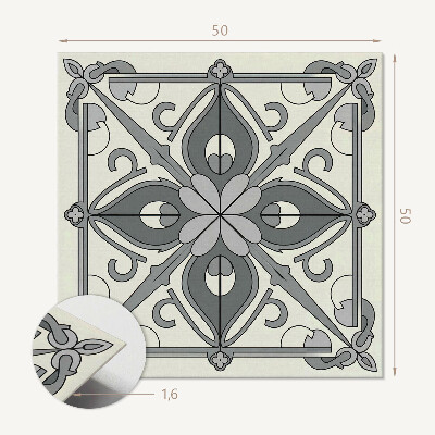 Panou decorativ bucatarie pătrat Design floral în echilibru perfect