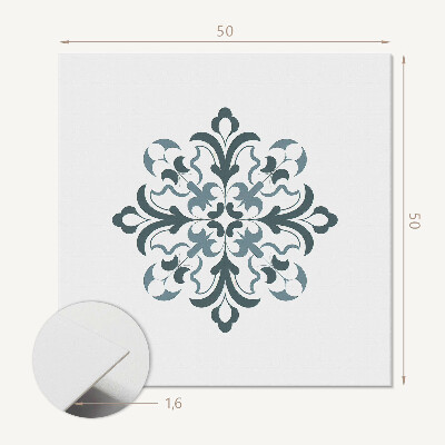 Panou decorativ bucatarie pătrat Armonia formelor florilor