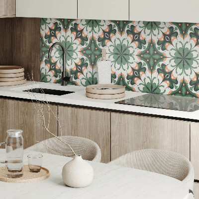 Panou decorativ bucatarie pătrat Model artistic de plante