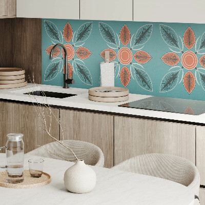Panou decorativ pătrat Design popular cu flori și frunze