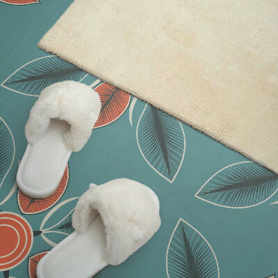 Panou decorativ pătrat Design popular cu flori și frunze