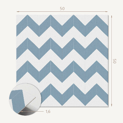 Panou decorativ pătrat Zigzaguri dinamice în design