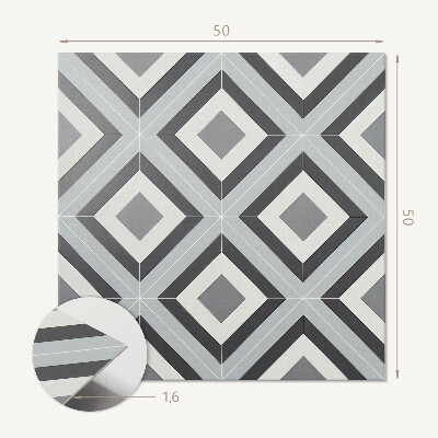 Panou decorativ bucatarie pătrat Romb elegant în geometrie