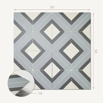 Panou decorativ pătrat Geometrie în nuanțe pastelate