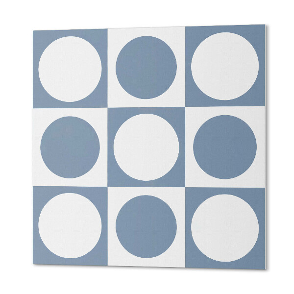 Panou decorativ bucatarie pătrat Geometria cercurilor într-un sistem de grilă