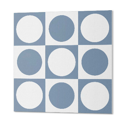 Panou decorativ bucatarie pătrat Geometria cercurilor într-un sistem de grilă