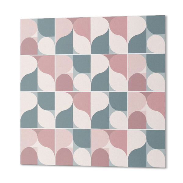 Panou decorativ bucatarie pătrat Figuri geometrice în stil abstract