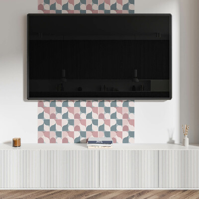 Panou decorativ bucatarie pătrat Figuri geometrice în stil abstract