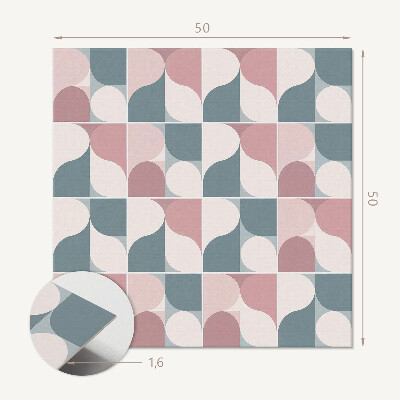 Panou decorativ bucatarie pătrat Figuri geometrice în stil abstract