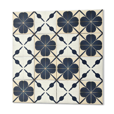 Panou decorativ pătrat Model floral pe un fundal simplu