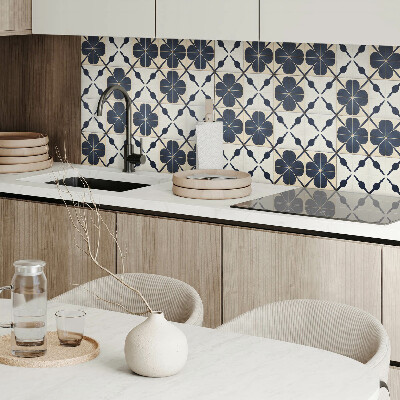 Panou decorativ pătrat Model floral pe un fundal simplu