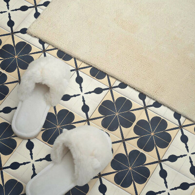 Panou decorativ pătrat Model floral pe un fundal simplu