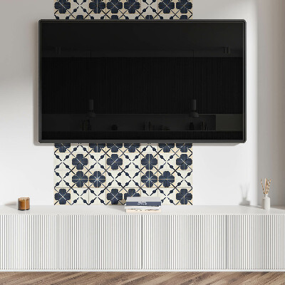 Panou decorativ pătrat Model floral pe un fundal simplu
