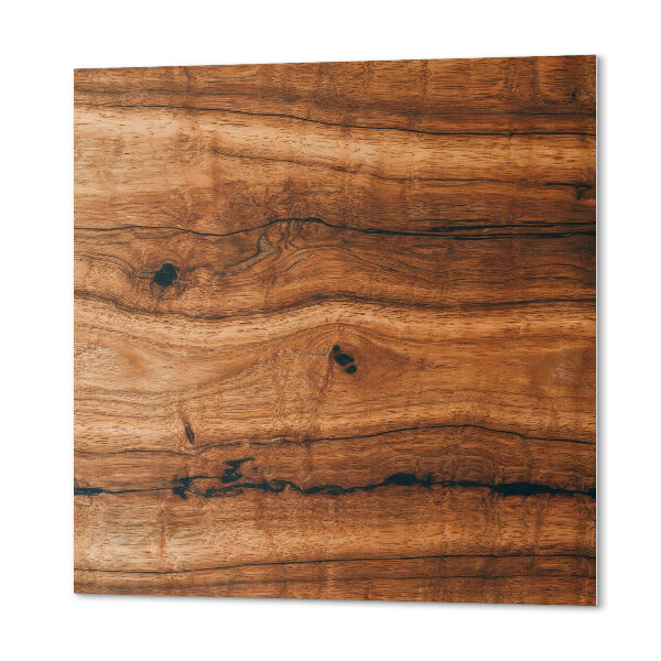 Panou decorativ bucatarie pătrat Motiv rustic din lemn