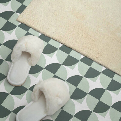 Panou decorativ bucatarie pătrat Model cu cercuri și pătrate în geometrie