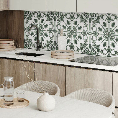 Panou decorativ pătrat Model floral în stil gresie