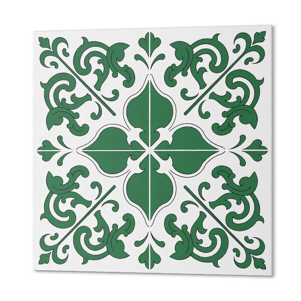 Panou decorativ pătrat Accente de plante decorative cu ornamente