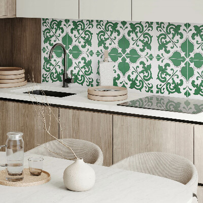 Panou decorativ pătrat Accente de plante decorative cu ornamente