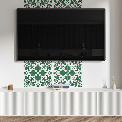 Panou decorativ pătrat Accente de plante decorative cu ornamente