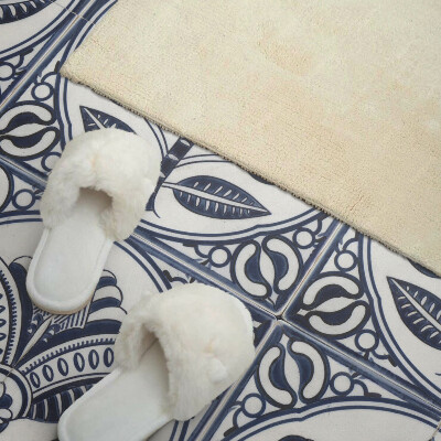 Panou decorativ bucatarie pătrat Desenul plantelor în ceramică